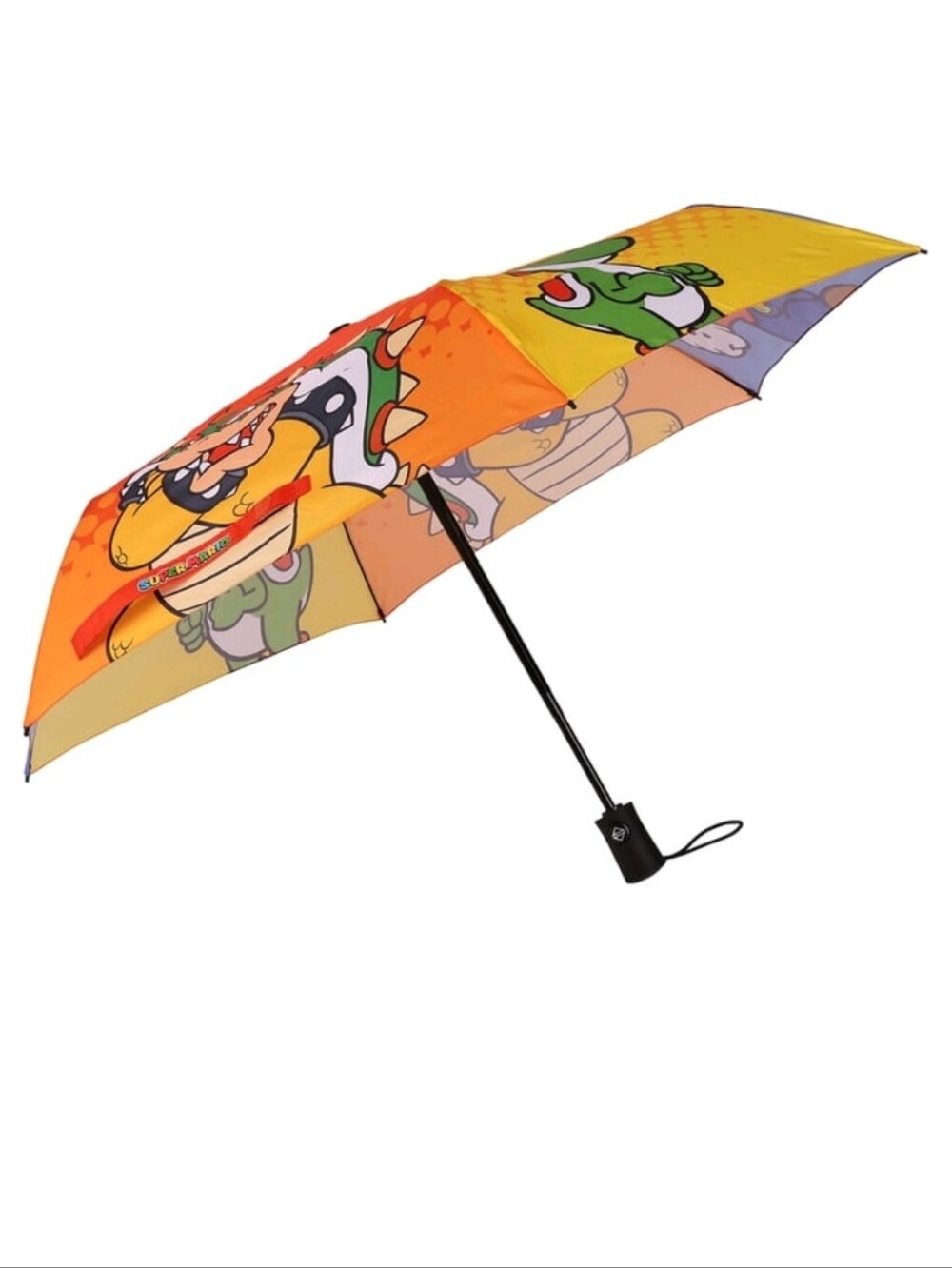Super Mario 6 Panel Telescopic Umbrella with Auto Open Button